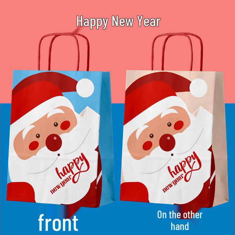 Holiday Gift Bags - Christmas, New Year, Spring Festival, Cartoon Party Favor Handled Paper Packaging