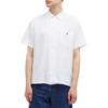 Polo Ralph Lauren Logo Ricamato Collo a Punta Monopetto Manica Corta Camicia Uomo Camicie Bianco 710934654-001