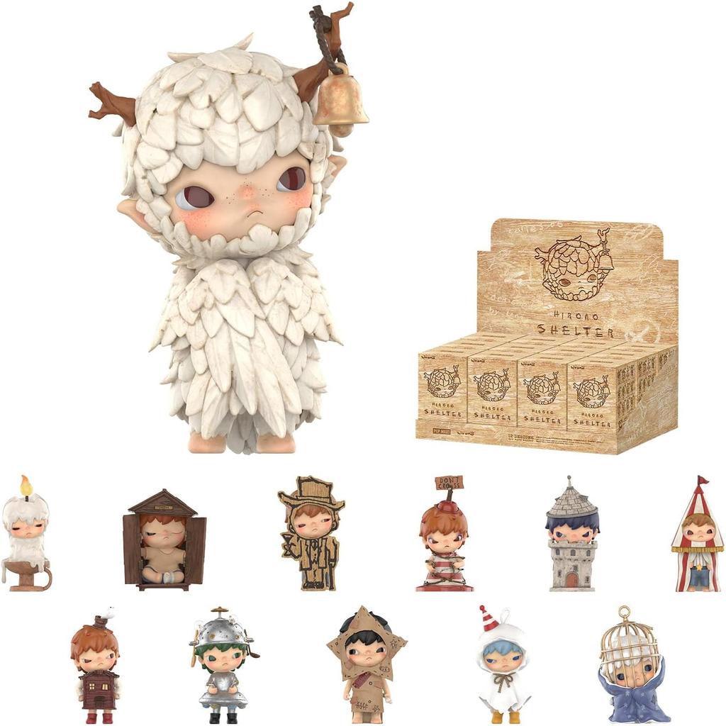 Hirono Shelter Series Figures, HIRONO Blind Box Figures, Random Design Action Figures Collectible Toys Home Decorations, Single Box