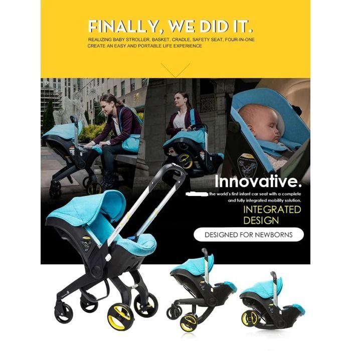 Bazarland30. 4-in-1 Stroller for Newborns, Lightweight and Multifunctional Travel System. Pink.