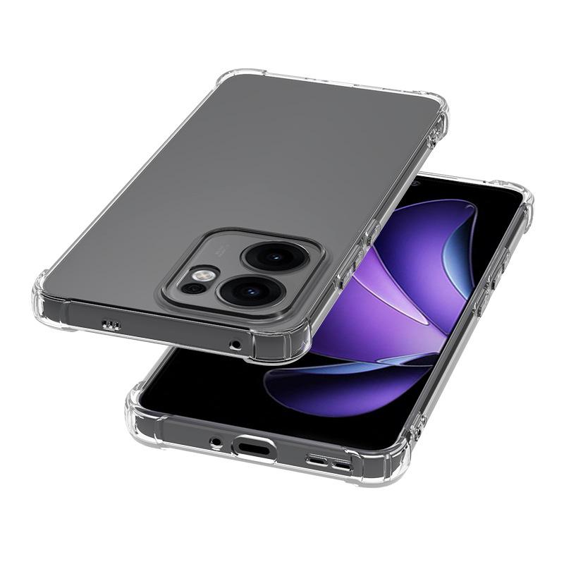 Applicable to OPPO Find X9Ultra four corners anti-drop transparent case Find X8 airbag thickened TPU protective cover
