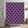 Kaleidoscope Shower Curtain Purple Yellow Pattern Bathroom Decor Waterproof Fabric Shower Panels Home Accessories Customizable S