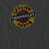 Chevrolet Unisex Adult Genuine Parts Distressed Emblem T-Shirt