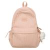 Large Capacity Solid Color Lightweight Elementary School Student Backpack High value Girl Versatile Backpack