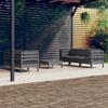 Day and Night - Day and Night Garden Furniture 6 Pieces with Anthracite Pine Wood Cushions