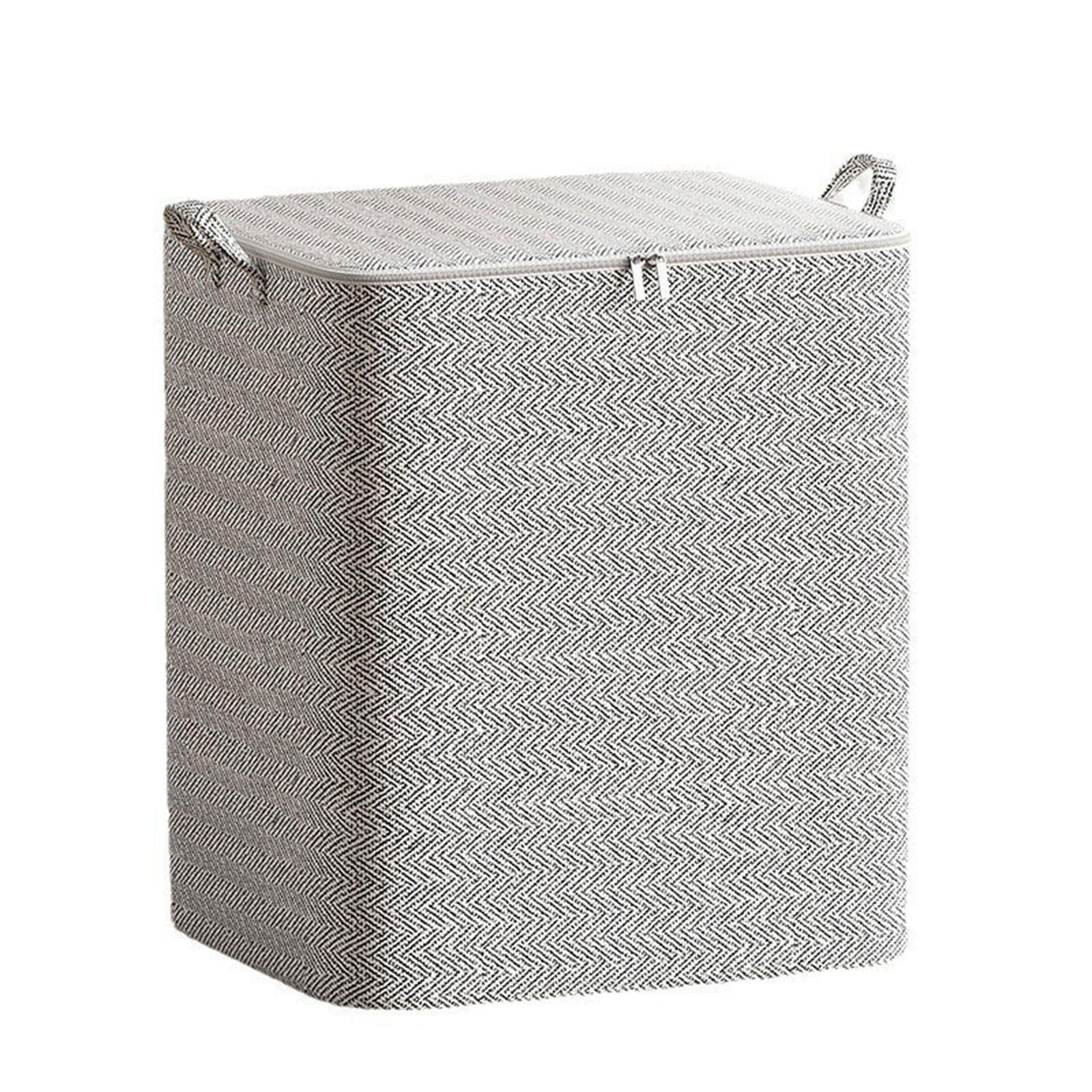 

Сумка-органайзер для хранения вещей из ткани большой вместимости 220 л для одеял и одежды с застежкой-молнией для повседневного использования