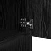 Sideboard in Black Oak Look 97 x 29 x 75 cm Particleboard
