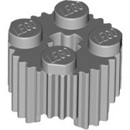 Building Blocks: 2x2 Striped Cylinder Compatible with Lego 92947 A251