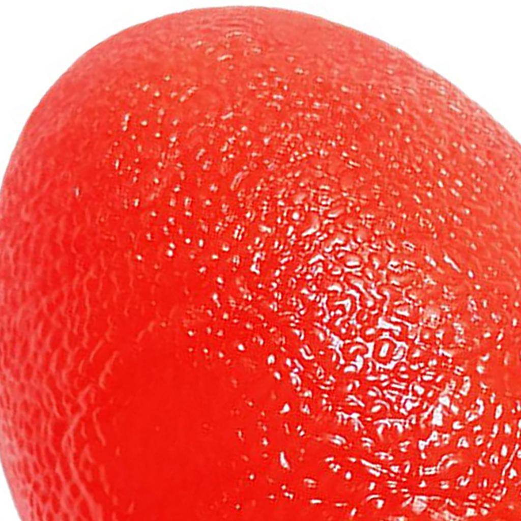 Hand Grip Strengthener Ball Silicone Finger Exerciser Strengthening Squeezer Ball for Stress Tension Relief Red