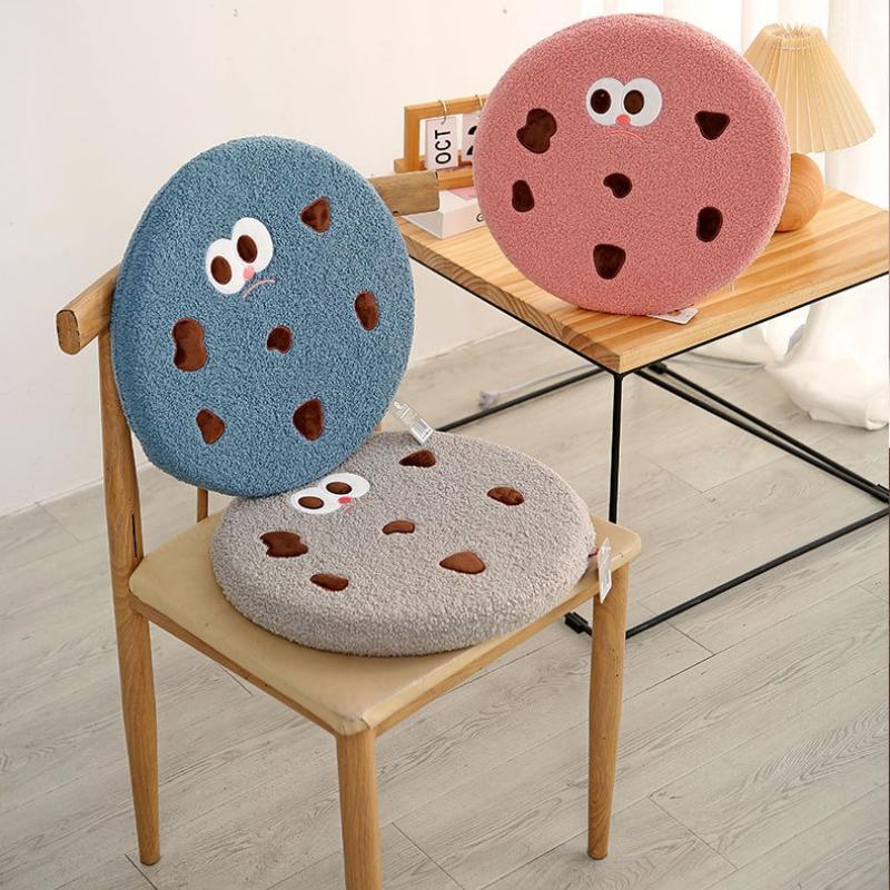 Memory Foam Cartoon Cookie Shaped Seat Cushion Slow Rebound Anti-Slip Thickened Chair Pad for Home Comfort Wholesale