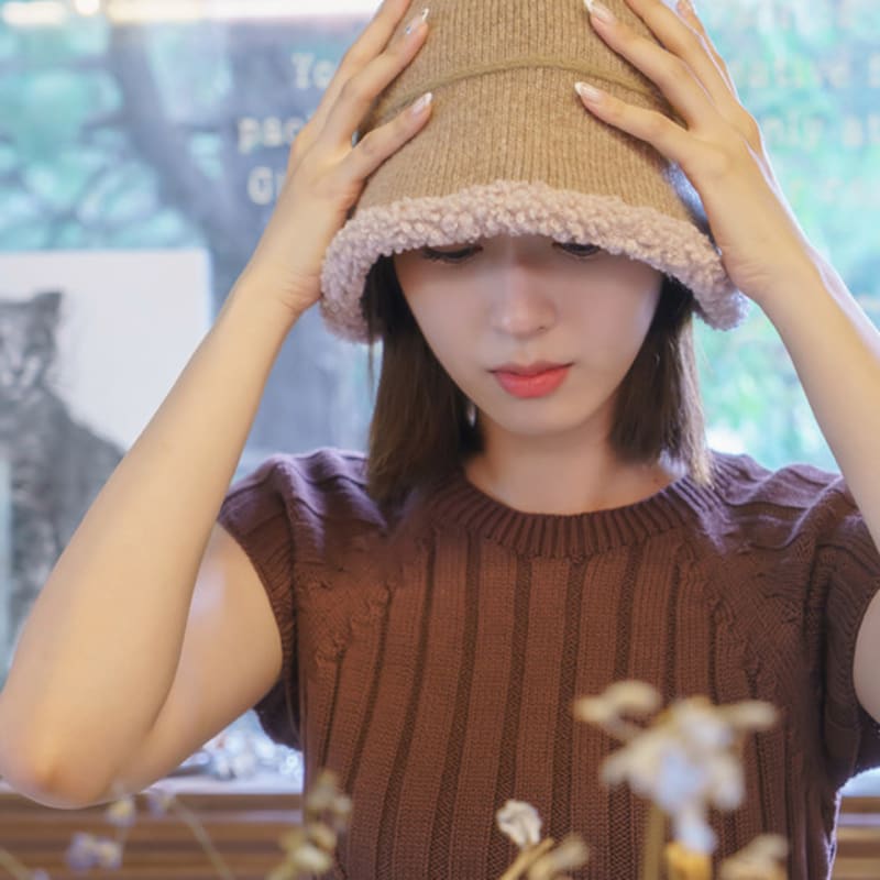 

meminn cruise knit bonnet hat 2colors 02_Cruise (BK)