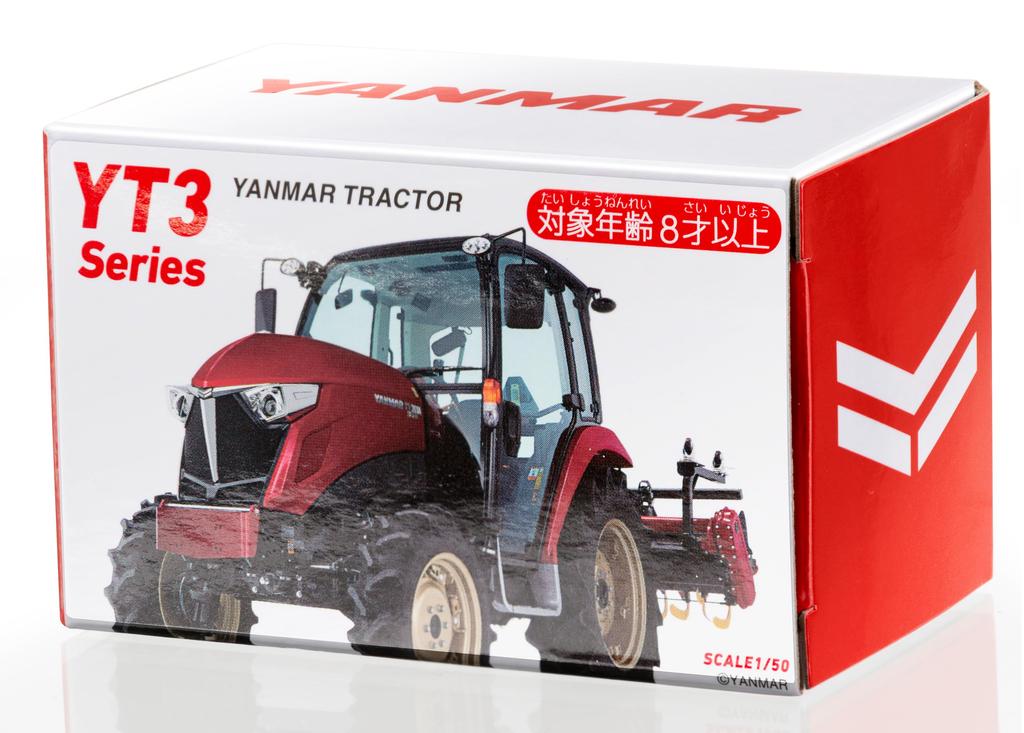 Yanmar YT3 Tractor Miniature - YANMAR Tractor Miniature Car Miniature Model Toy Working Vehicle