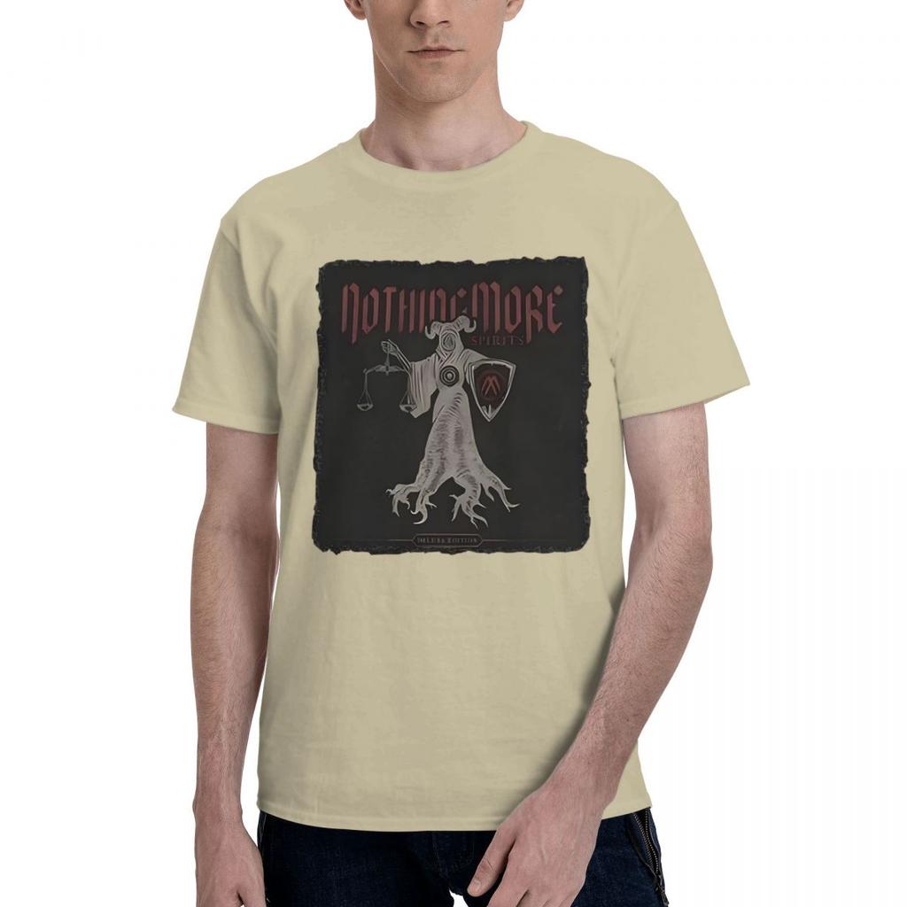 NOTHING MORE Band 100 Cotton Casual Breathable Confortable Men Top Football Shirts 2025 Mens Wear