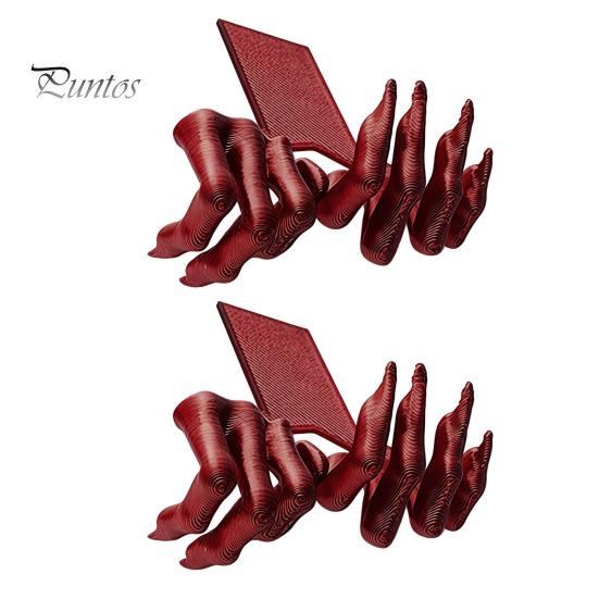 Horror Theme Bookmark Gothic Creepy Demon Claw Bookmark, 3D Printed Scary Halloween Gift Idea Hand for Book Lovers, Bookshelf Decor