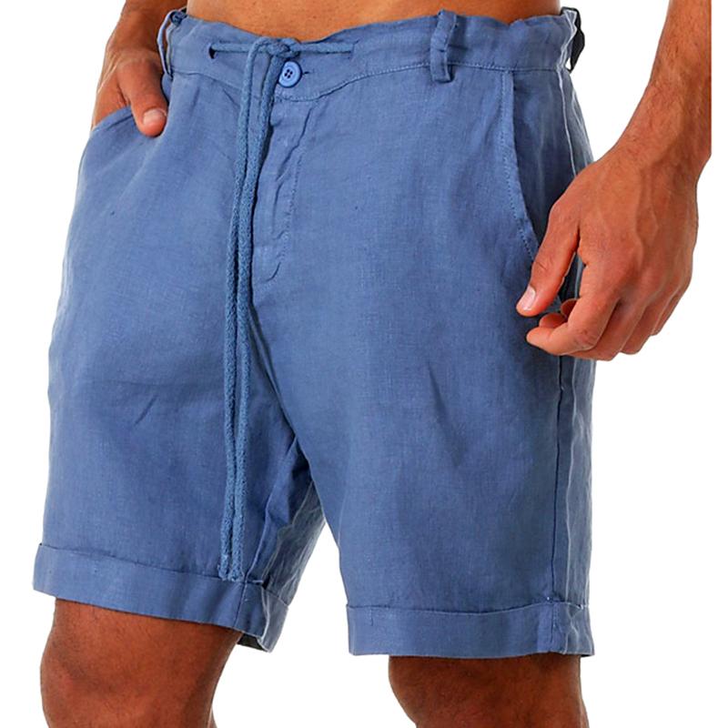 1Pc Streetwear Breathable Cotton Summer Mens Clothes Soft Men's Shorts Pants Fitness Solid Color
