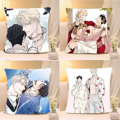 Manhwa R-Rosen Und C-Champagner Kissenbezüge Muster Kissenhülle Geeignet Für Sofa Schlafzimmer Auto Kissenbezug