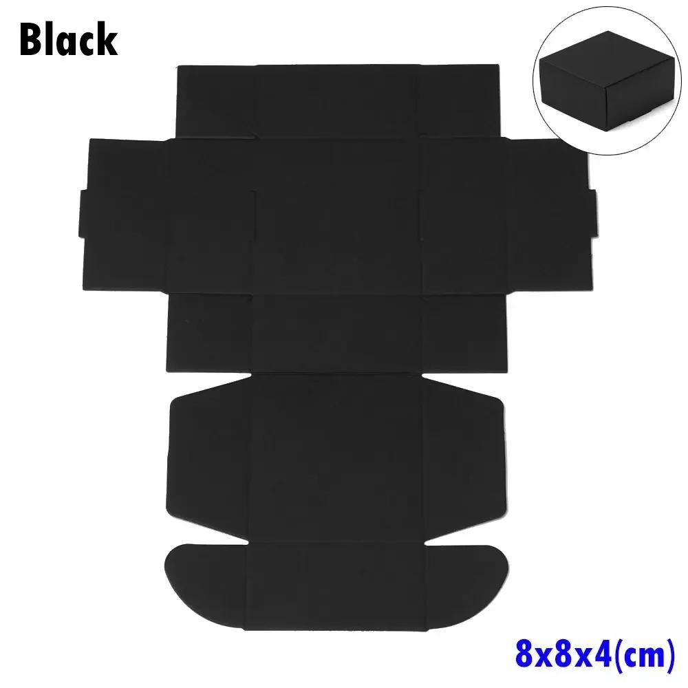 10pcs 9sizes Wedding Event Gift Craft Jewelry Candy Storage Cardboard Package Kraft Paper Box Wrapping