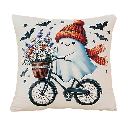 1PC LOZUJOJU Halloween Pillowcase Cute Cartoon Printed Cushion Cover for Sofa Living Room Bedroom Home Decor