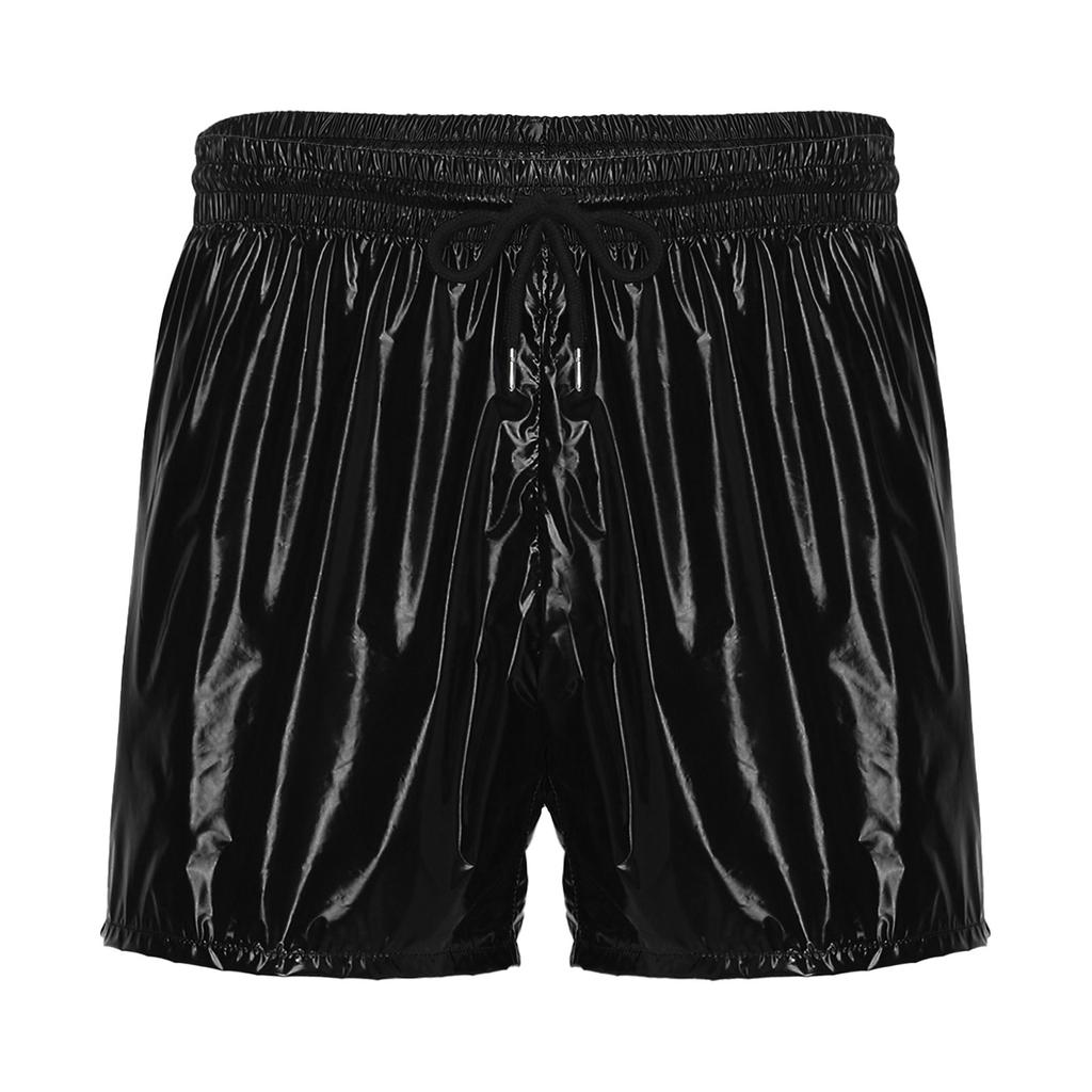 Herren Wasserdichte Badehose Trainingsshorts Kordelzug Elastischer Bund Eingearbeiteter Slip Boxershorts