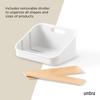 Umbra Bellwood Paket Küchenaufbewahrungs-Organizer, Weiß/Natur,