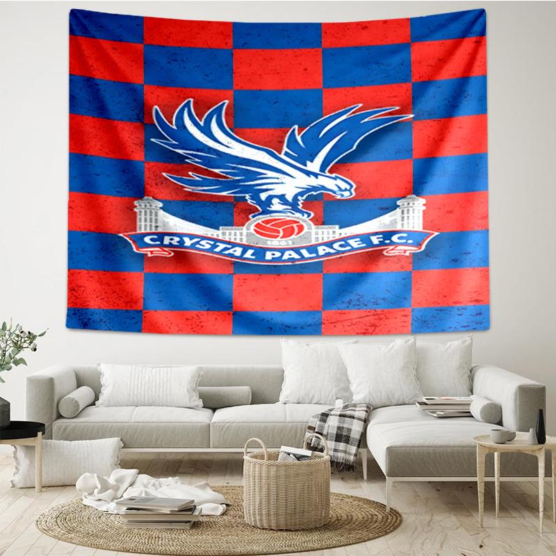 1PC Crystal Fc Crest Printed Tapestry Room Decoration Wall Hanging for Living Room Bedroom, dormitory, Birthday and Christmas gifts