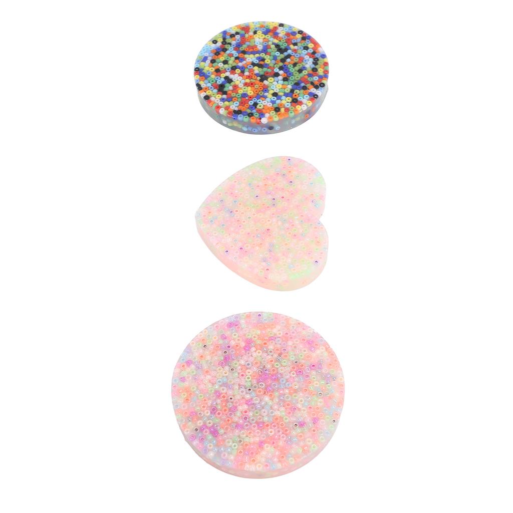 3 Stück Hautzupfspielzeug Angstlinderung Sensorisches Spielzeug Runde Herzform Entspannung Silikon-Pick-Pad für