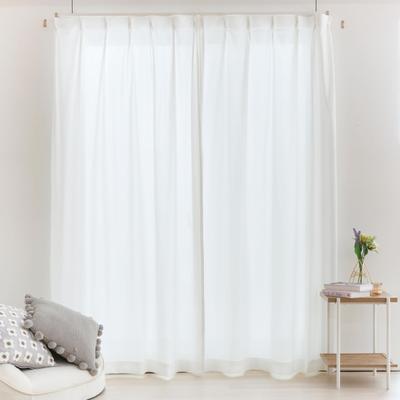 Curtain Laboratory and Privacy Blocking Tricot Lace Width 100cm X Length 198cm Set of 2 Energy Saving Measures Hard To See from Outside Even At Night