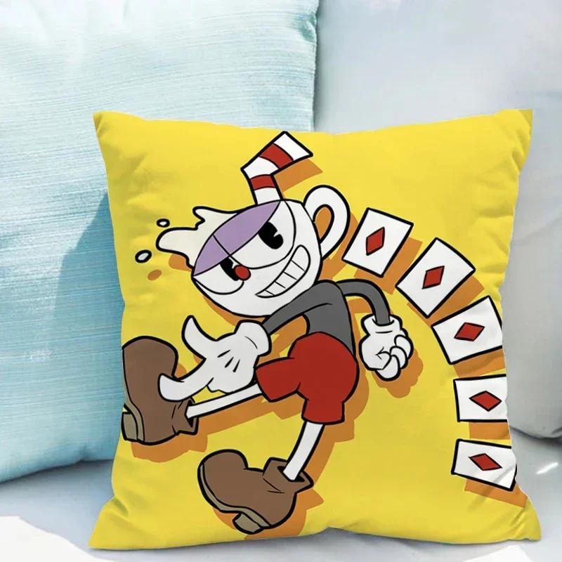 Chair Cushion Cover  C-cuphead Fall Decor Decorative Pillows for Sofa Pillowcases x Pillowcase  Pillow Hugs Covers