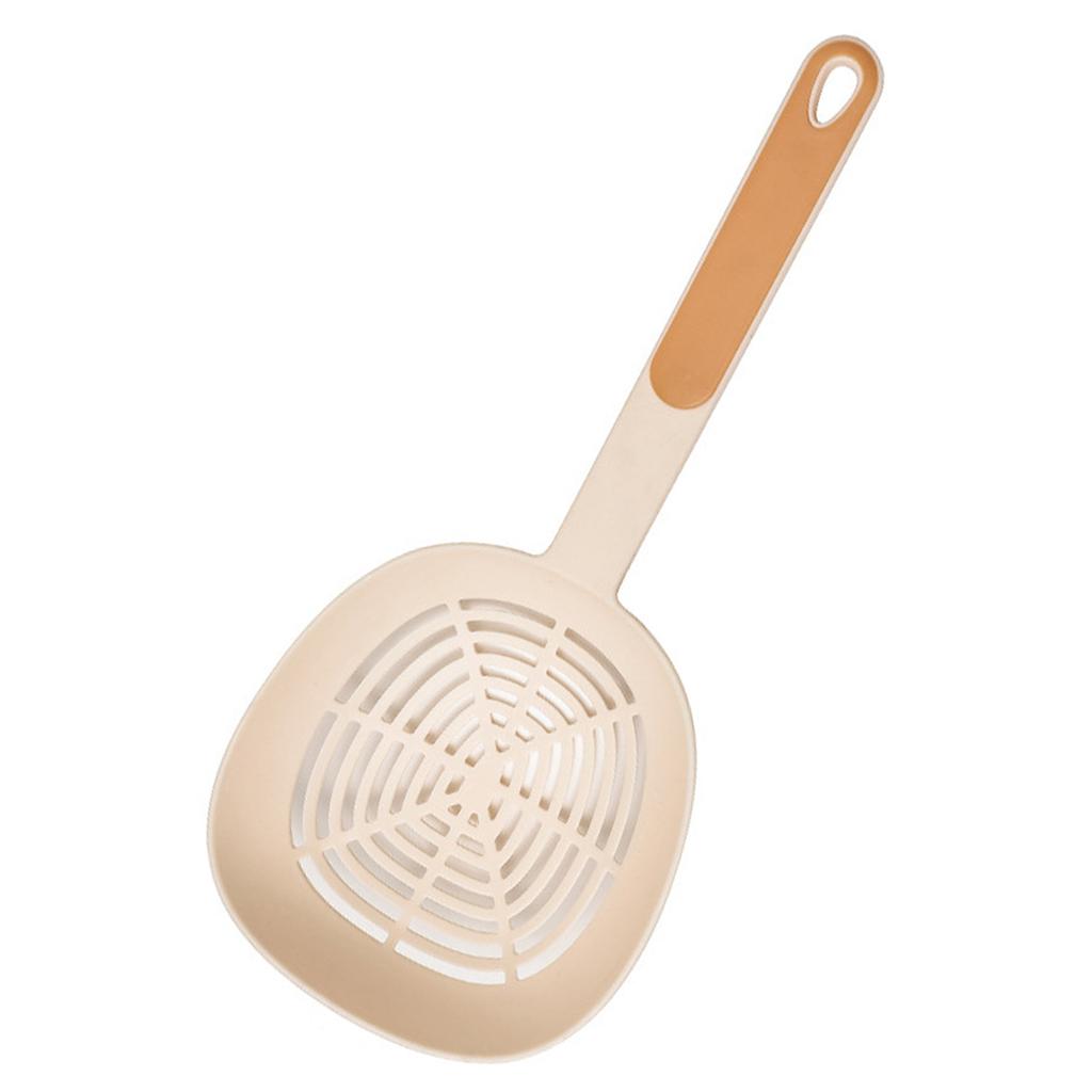 Nylon Skimmer Spoon Professional Food Grade Heat Resistance Draining Large Capacity Strainer Spoon for Kitchen