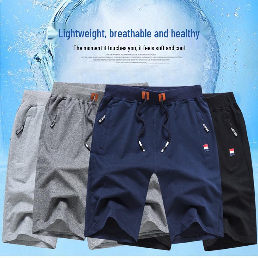Men's Casual Summer Cotton Shorts: Lightweight Home, Sleep & Sports Wear