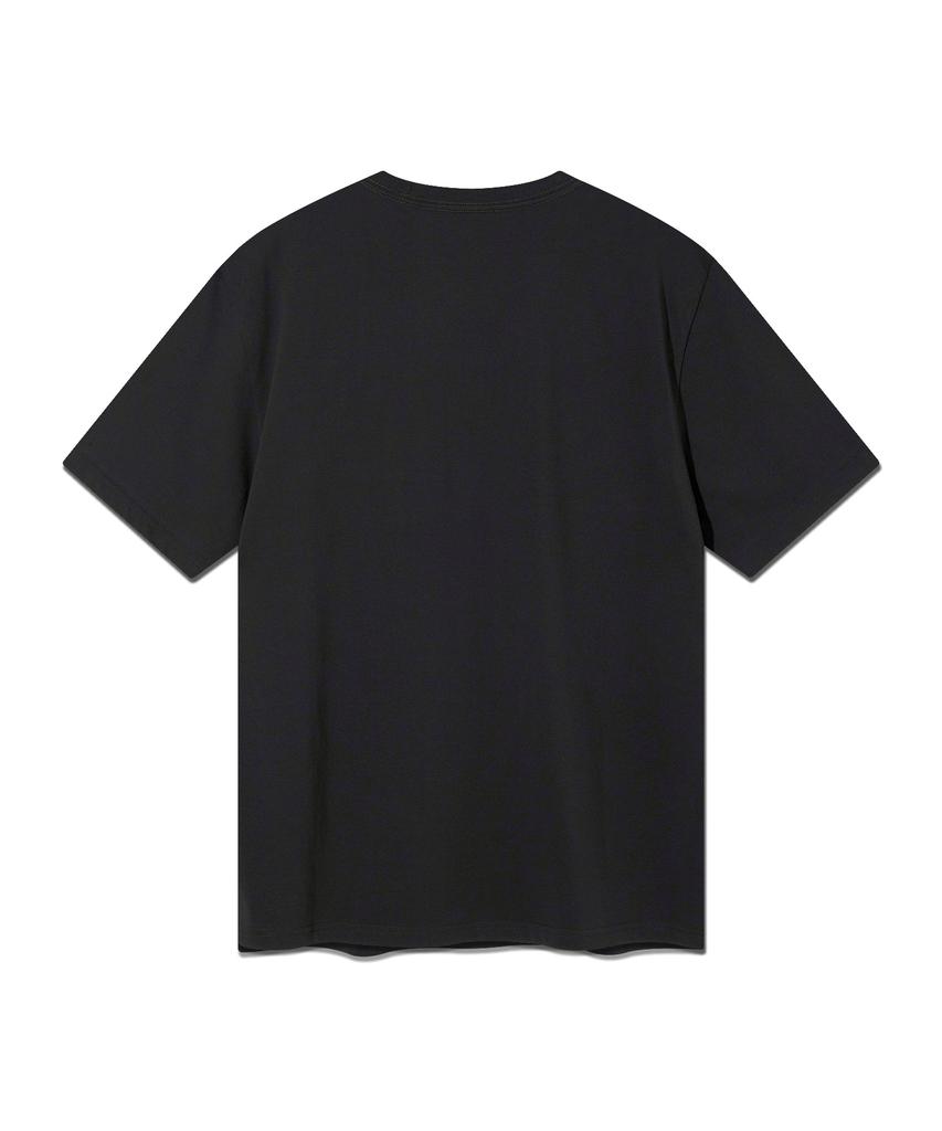 LEE Brush Painting Logo Short Sleeve T-Shirt Charcoal