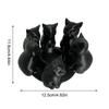 3D Printing Black Cat Candle Holder Cat Circular Candlestick Ornament Animal Desktop Decoration For Home Office Living Room