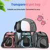 Pet Shoulder Bag Cat Carrier Outdoor Travel Breathable Handbag Puppy & Kitten Capsule Transparent Portable Shoulder Strap Bag