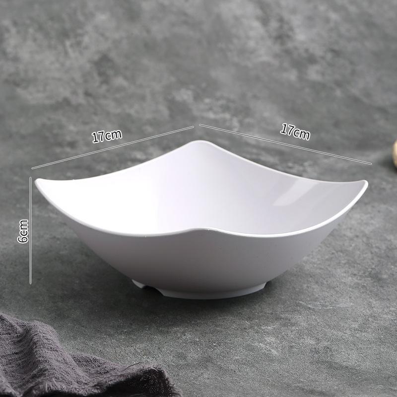

Набор из 4 салатниц Western Salad Dish, прочные пластиковые миски, контейнеры для хранения продуктов для семейных встреч и повседневного использования