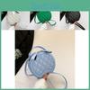 Trendy Casual Round Shoulder Bag Fashionable Handbag With Quilted Stitching And Zipper