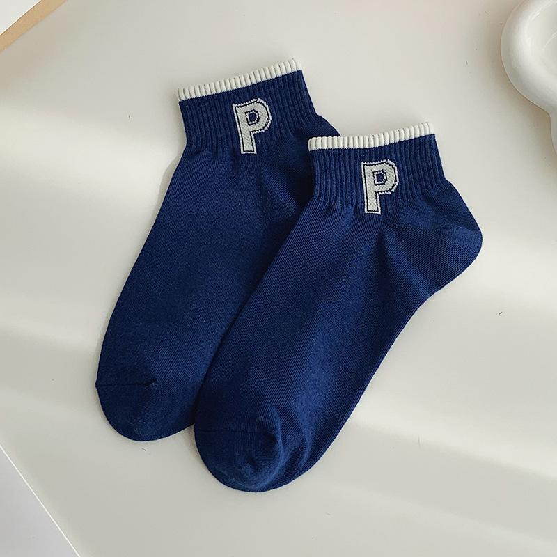 

Женские модные носки на весну и лето, полосатые, универсальные, тонкие женские короткие носки, летние короткие хлопковые носки в стиле колледжа 1 pair