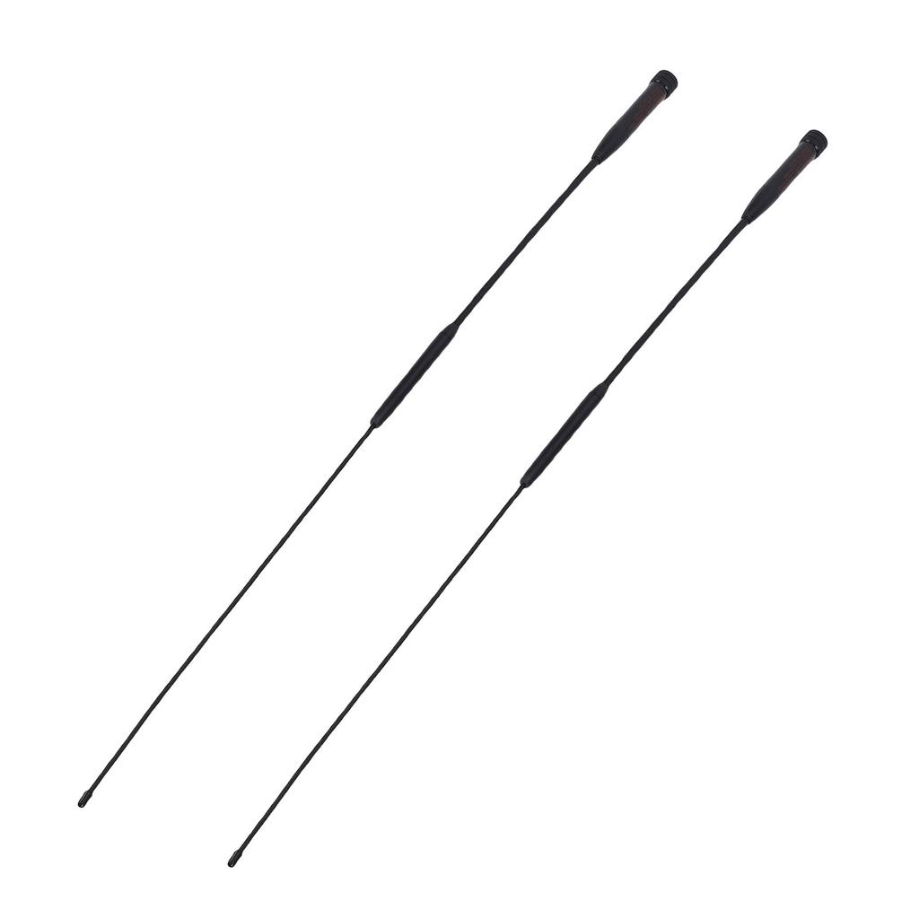 2PCS Soft Whip Antennas Fit for YAESU VX6R VX160 Radio SMA M Interface High Gain Antennae Support 144 430MHz 120 150