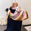 Luxury Brand 2026 Silk Square Scarf Women Horse Neck Hair Tie Band Beach Hijab Kerchief Head Headbands Bandana Female Foulard