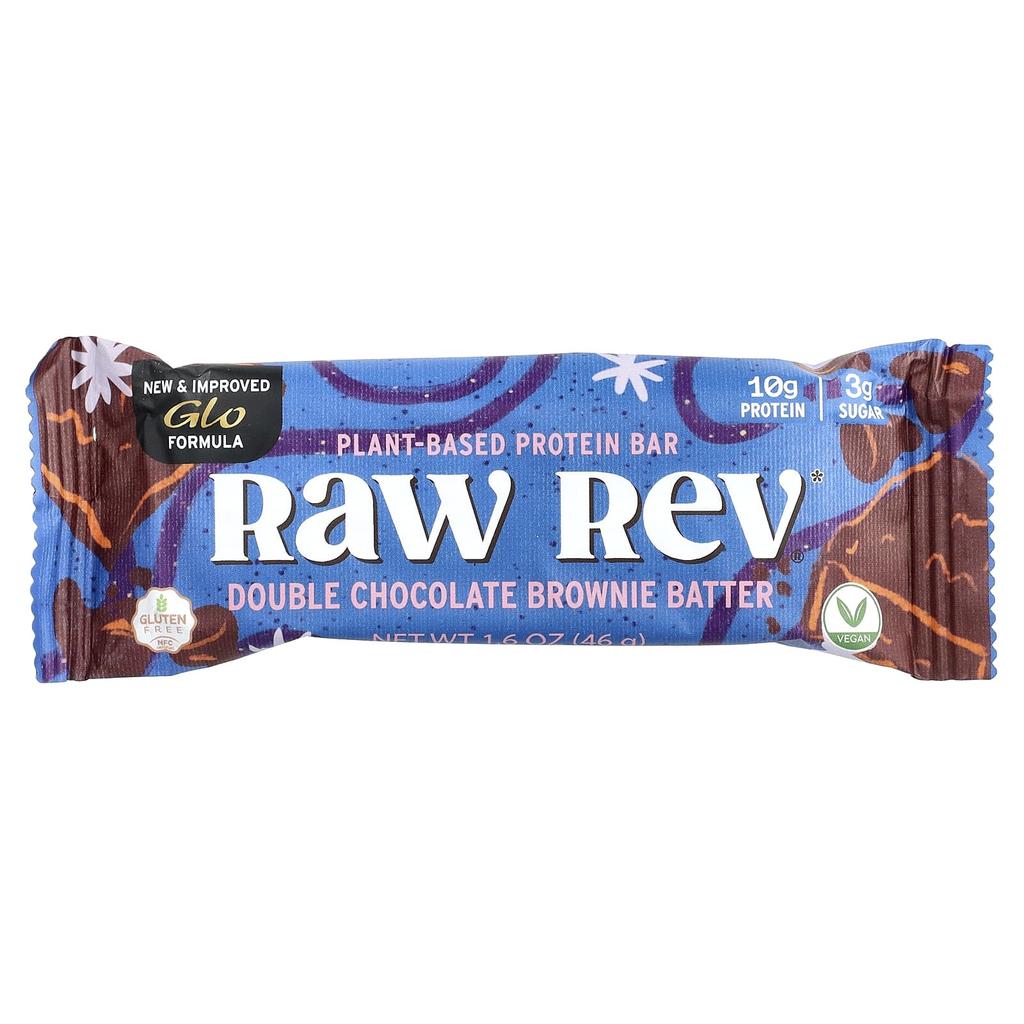 Vegan Protein Bar, Double Chocolate Brownie Batter, 12 Bars, 46G (1.6Oz) Each