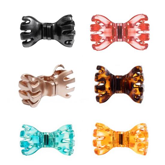 Magnetic Hair Clip Bowknot Shape Strong Hold Girl Hair Clip No Slip Half-up Hairstyles Hair Pin Hair Accessory
