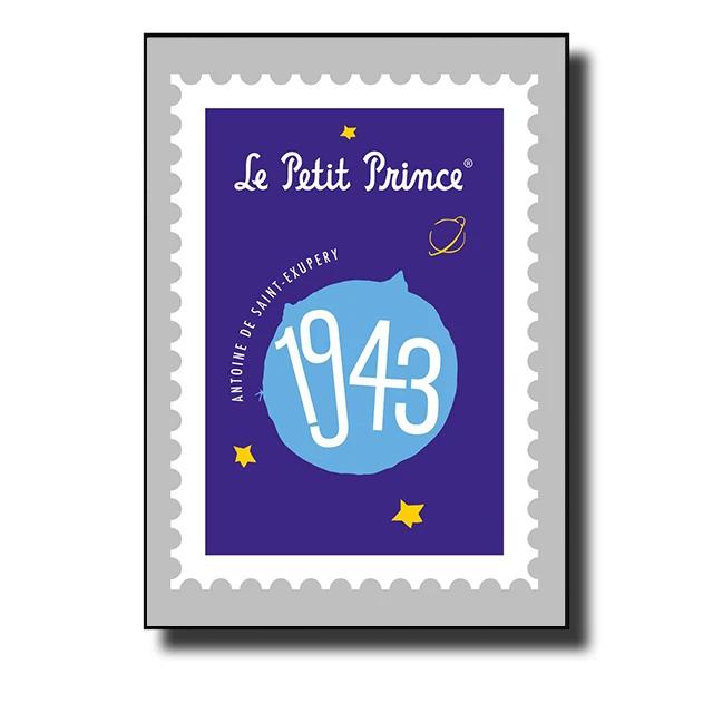 The Little Prince Fox Fairy Tale Posters and Prints Cartoon Stamp Wall Art Canvas Painting Picture for Kids Room Home Decor