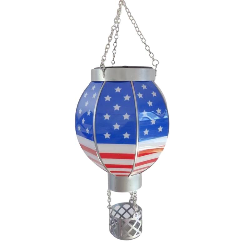 Portable Garden Hanging Light Solar Powered Lantern Hot Air Balloon Lantern