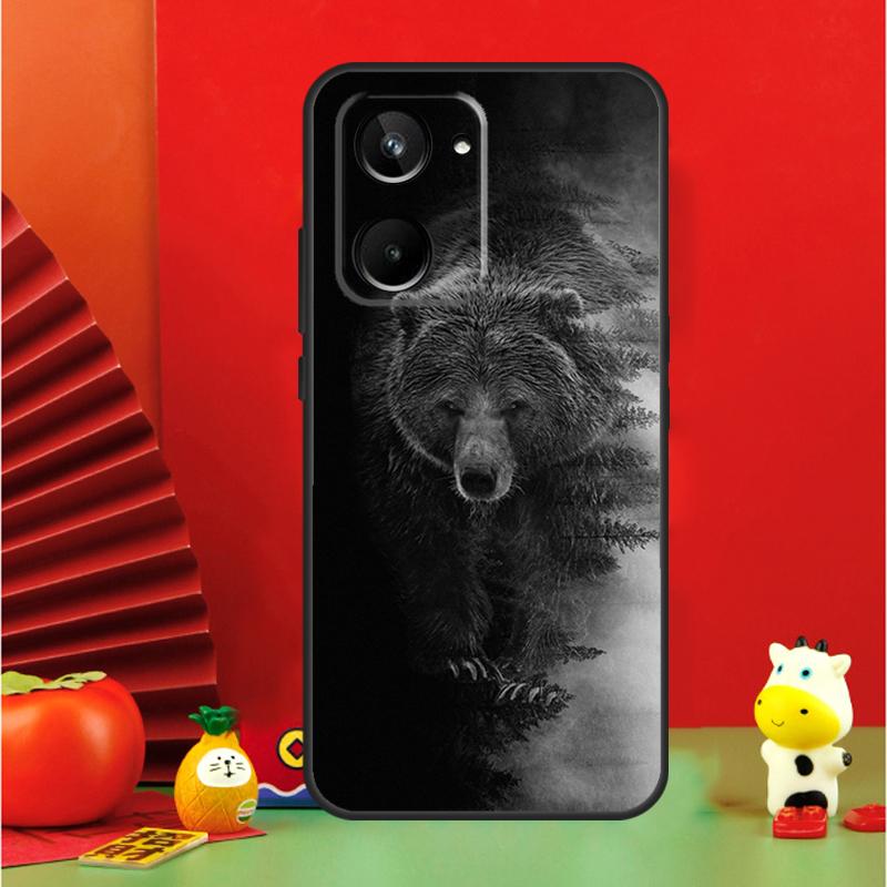 Grizzly Bear For Realme GT6 GT7 15 Pro 10 11 12 13 14 Pro Plus C65 C67 C63 C61 C55 C51 C53 C35 C75 Case