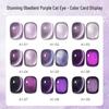 2026 Trendy Purple Cat Eye Nail Gel - Illuminating & Whitening Phototherapy Art