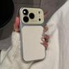 Leather Texture Drop-Proof Case for iPhone 14/15/16/17 Pro Max - Solid Color Design.