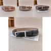 Fashionable Twolayer Leather Waist Belt For Women With Durable Alloy Buckle For Daily Use