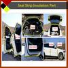 4M Large D-Type Car Door Weather Seal Hollow Strip Rubber Trim Weatherstrip