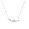 Dolphin Love Necklace Female Korean Version Small Fresh Simple Versatile Clavicle Chain ins Niche Design Pendant