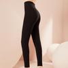 German Velvet High-Waist Slimming Leggings for Women - Warm, Solid Color, Slim Fit, with Hyaluronic Acid for Autumn & Winter