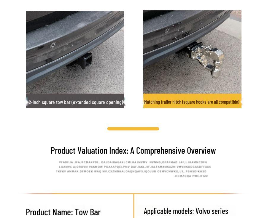 Volvo XC60 & XC90 Reinforced Trailer Hitch Tow Bar Upgrade